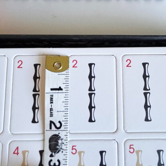 Mahjong Set Deluxe Card Game Co Cardboard Tiles - Picture 11 of 11